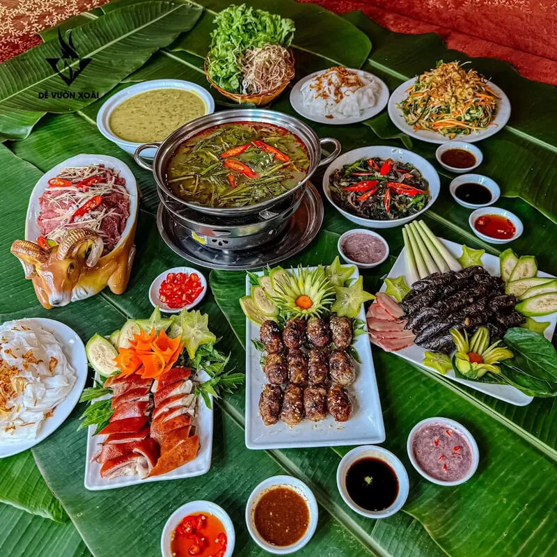 Nhà Hàng Dê Vườn Xoài: Thông tin, Menu & Khuyến mãi mới nhất