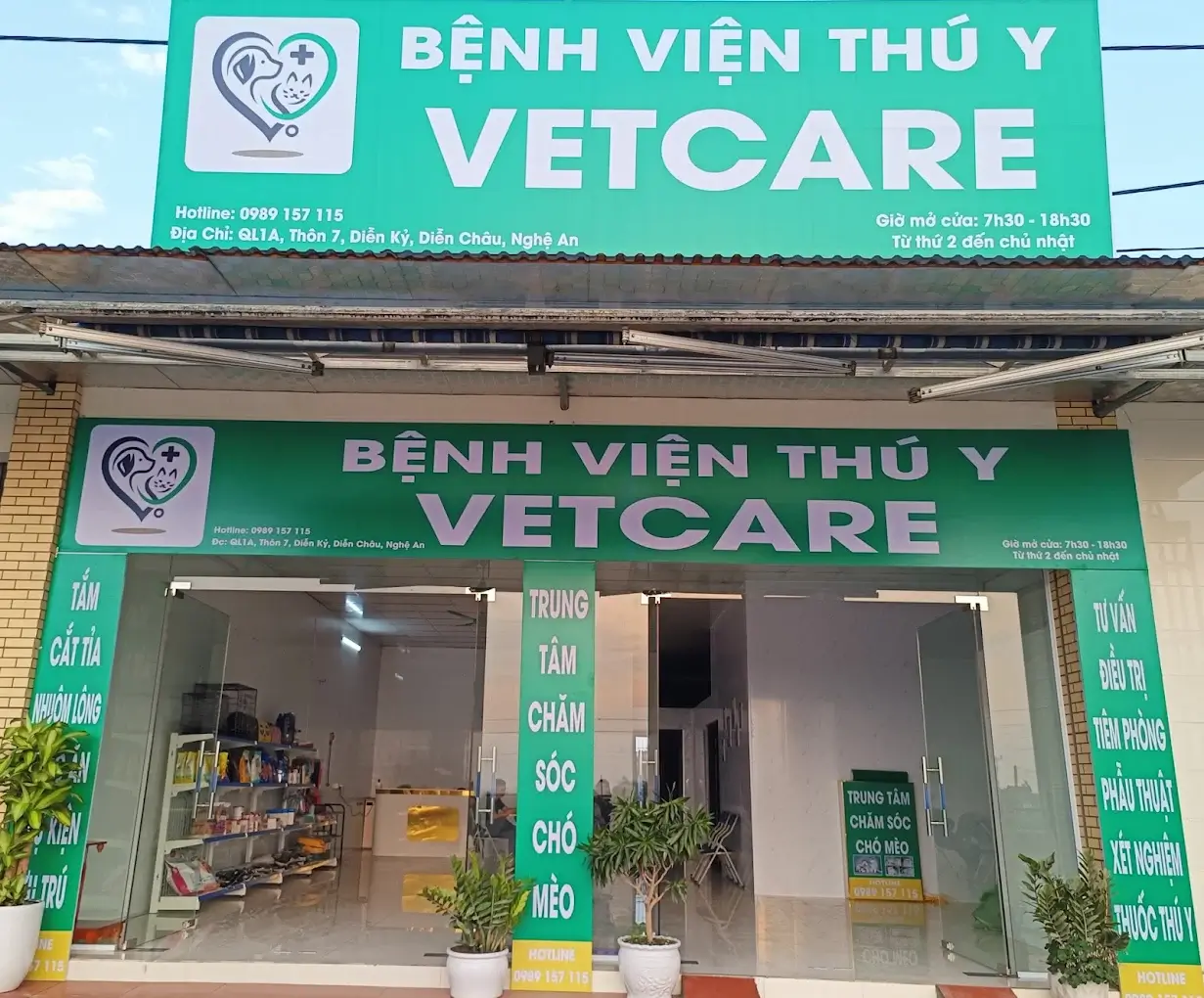 Bệnh viện thú y Vetcare - Thôn 7, Diễn Kỷ, Diễn Châu
