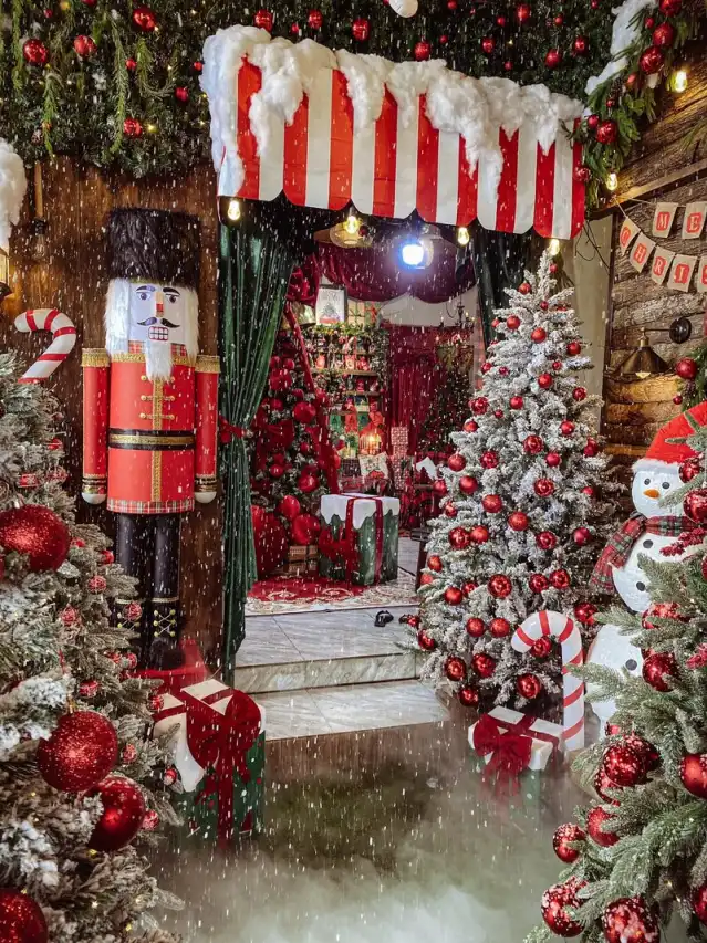 quán cafe decor Noel 2025 tại Nghệ An