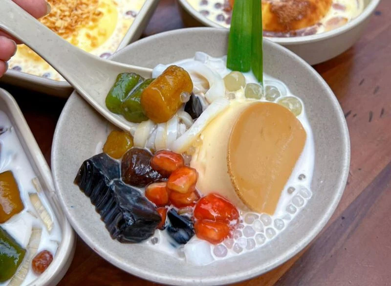 Top 5 quán chè sương sa hạt lựu ở Vinh: Hạt lựu giòn, cốt dừa béo