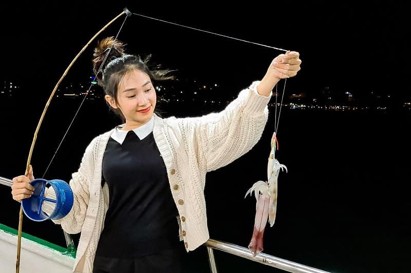 câu mực đêm Cửa Lò